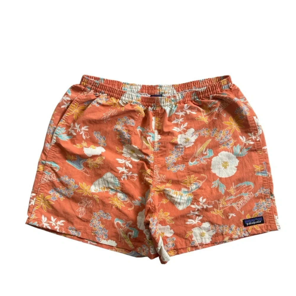 Patagonia Tropical Surf Orange Men’s Volleyball Swim Trunks 5